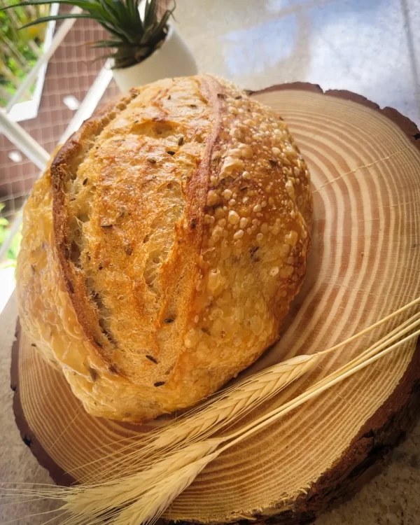 Pão Italiano Aromatizado -  Vinho, limão siciliano e funcho
