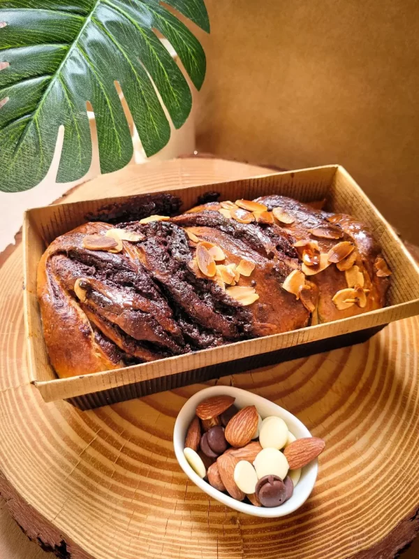 Babka Chocolate nobre & Amêndoas